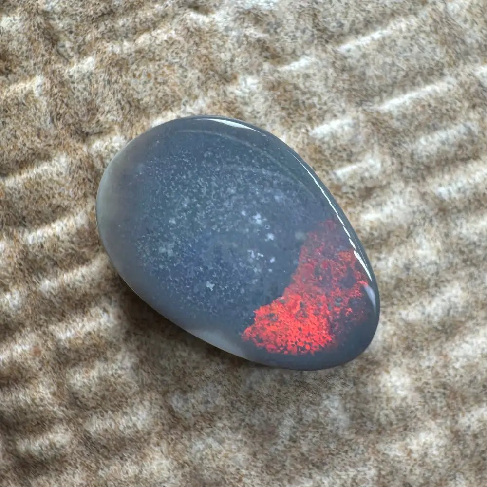 Lightning Ridge Semi Black Opal 3.8carat Solid Hand - Cut