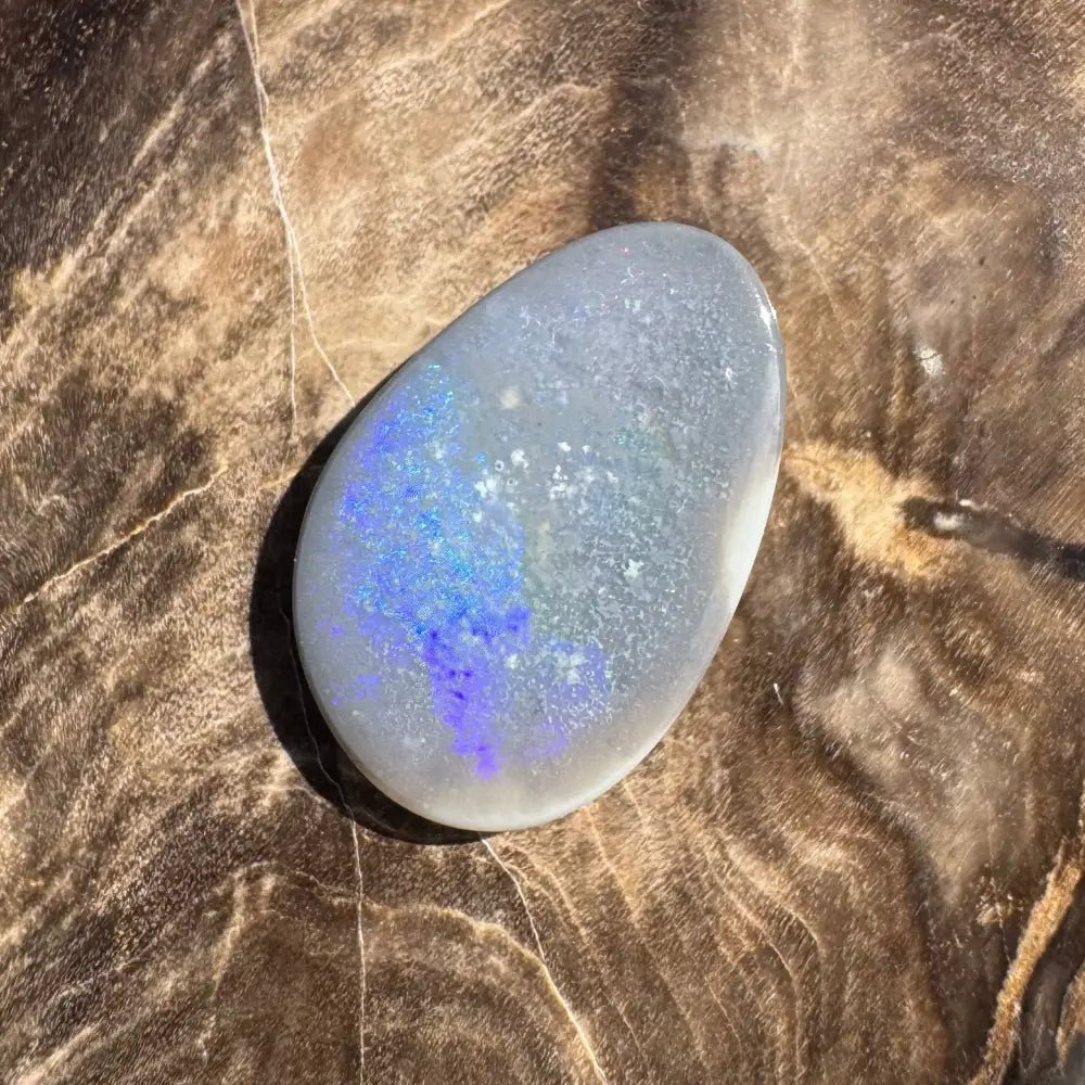 Lightning Ridge Semi Black Opal 3.8carat Solid Hand - Cut