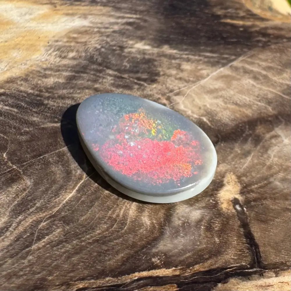 Lightning Ridge Semi Black Opal 3.8carat Solid Hand - Cut