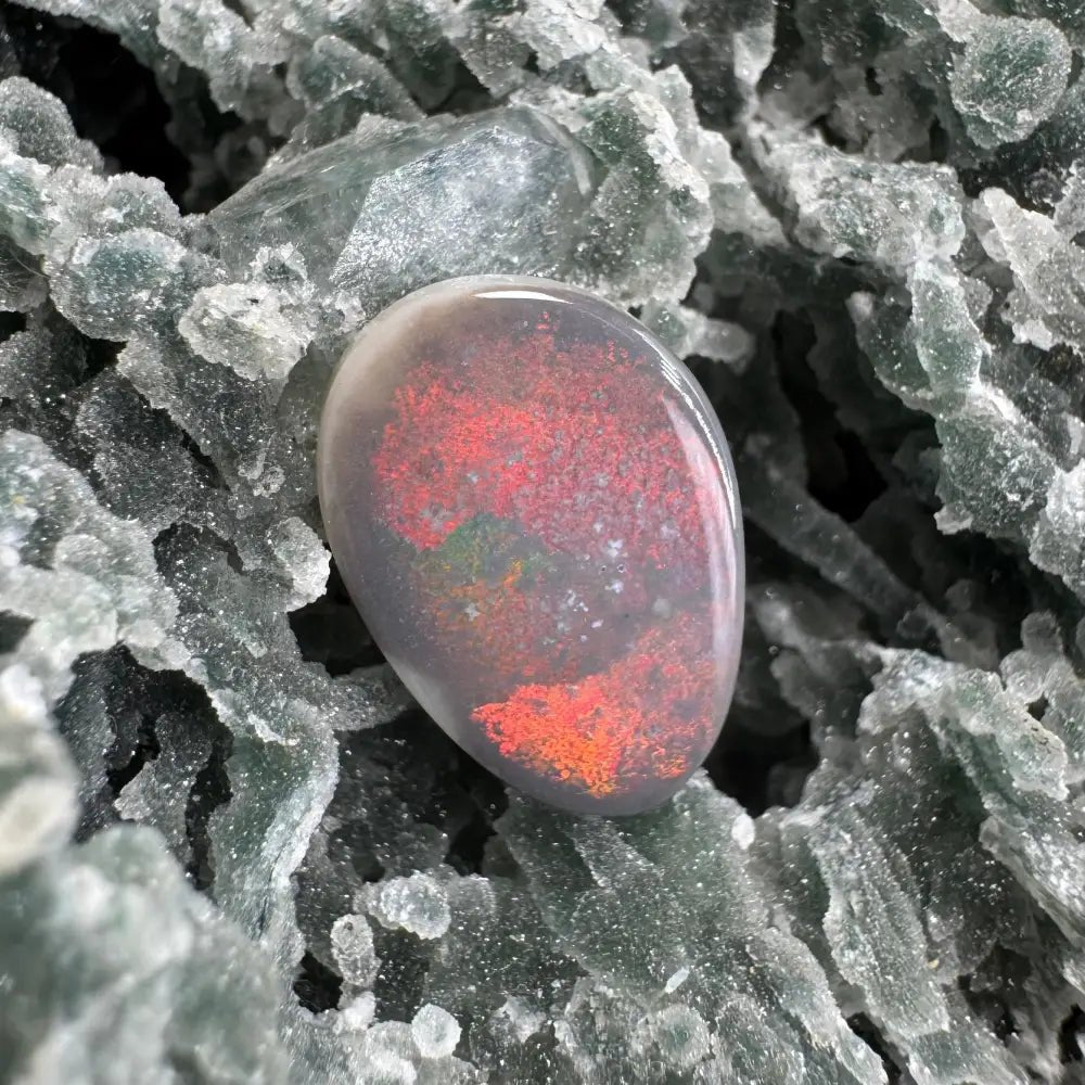 Lightning Ridge Semi Black Opal 3.8carat Solid Hand - Cut