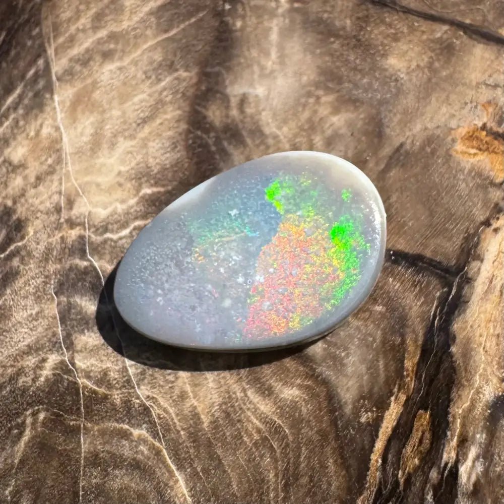 Lightning Ridge Semi Black Opal 3.8carat Solid Hand - Cut