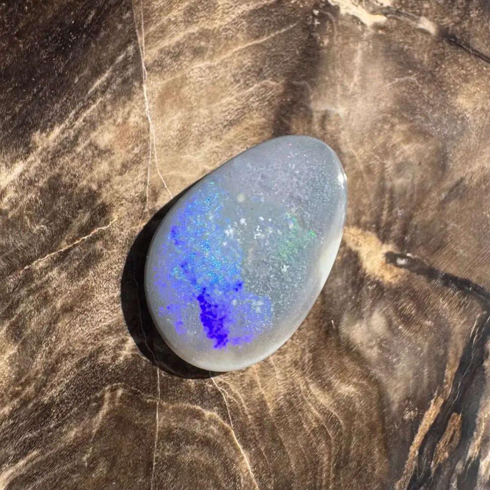 Lightning Ridge Semi Black Opal 3.8carat Solid Hand - Cut