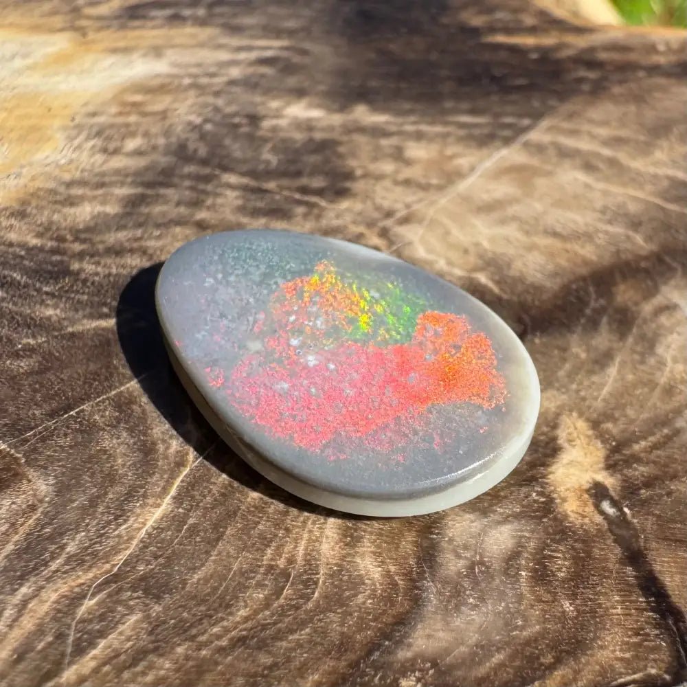 Lightning Ridge Semi Black Opal 3.8carat Solid Hand - Cut