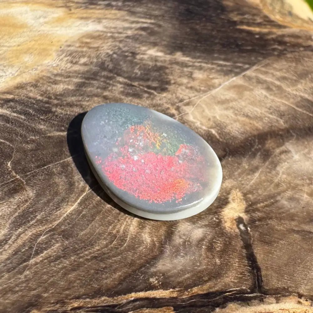 Lightning Ridge Semi Black Opal 3.8carat Solid Hand - Cut