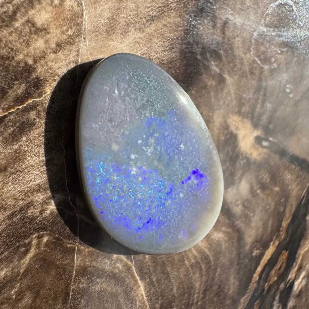 Lightning Ridge Semi Black Opal 3.8carat Solid Hand - Cut