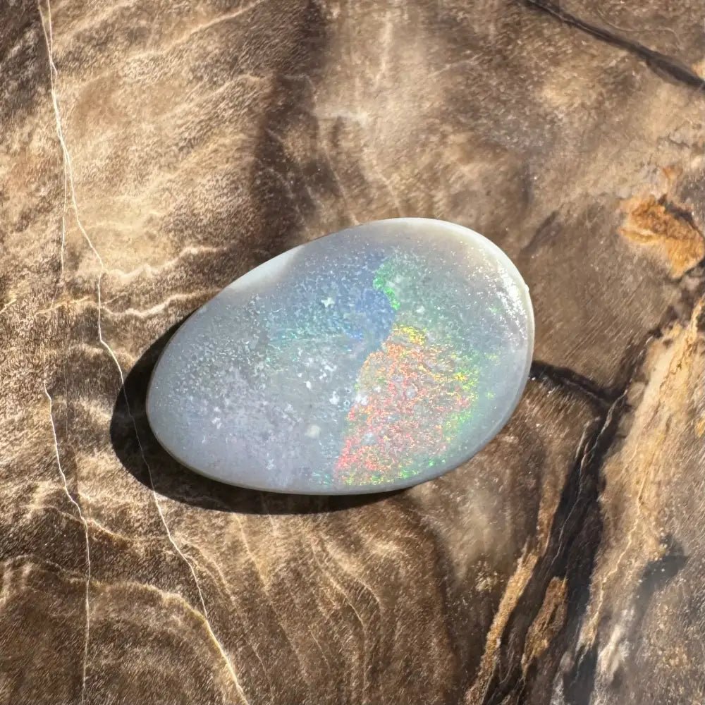 Lightning Ridge Semi Black Opal 3.8carat Solid Hand - Cut