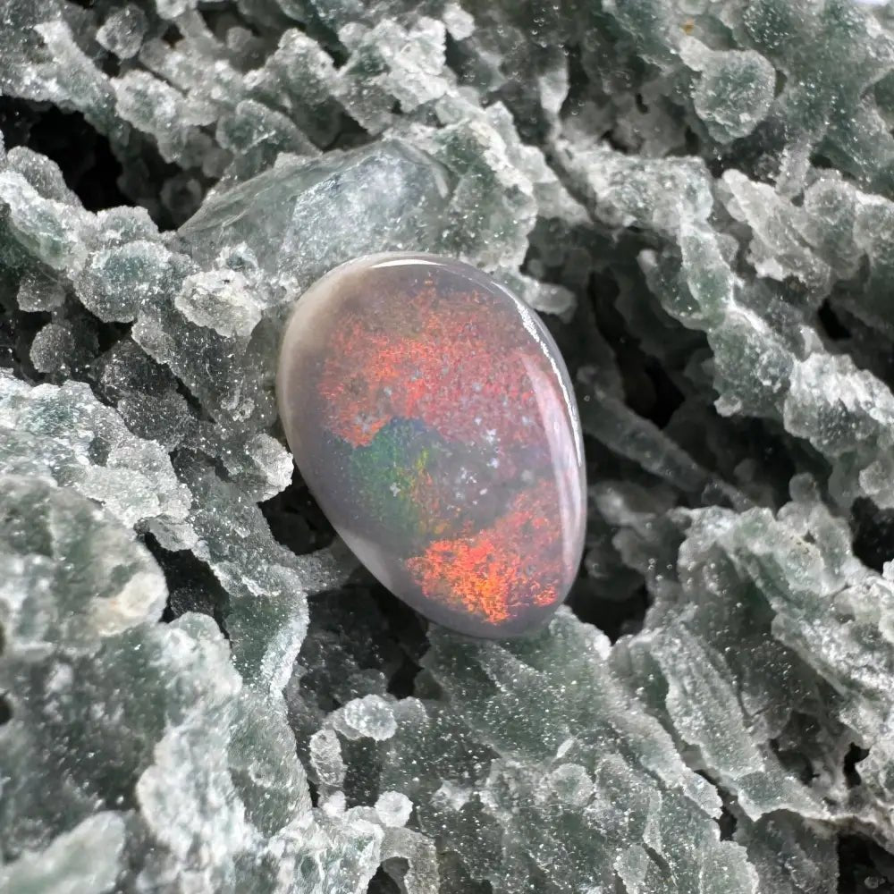 Lightning Ridge Semi Black Opal 3.8carat Solid Hand - Cut