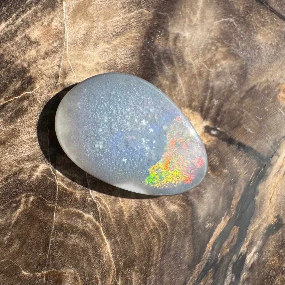 Lightning Ridge Semi Black Opal 3.8carat Solid Hand - Cut