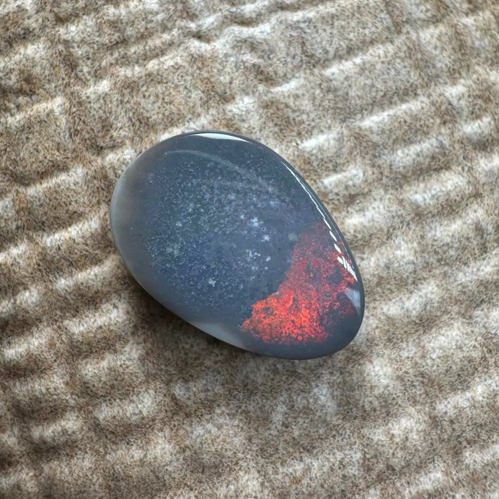 Lightning Ridge Semi Black Opal 3.8carat Solid Hand - Cut