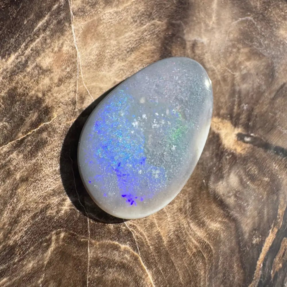 Lightning Ridge Semi Black Opal 3.8carat Solid Hand - Cut