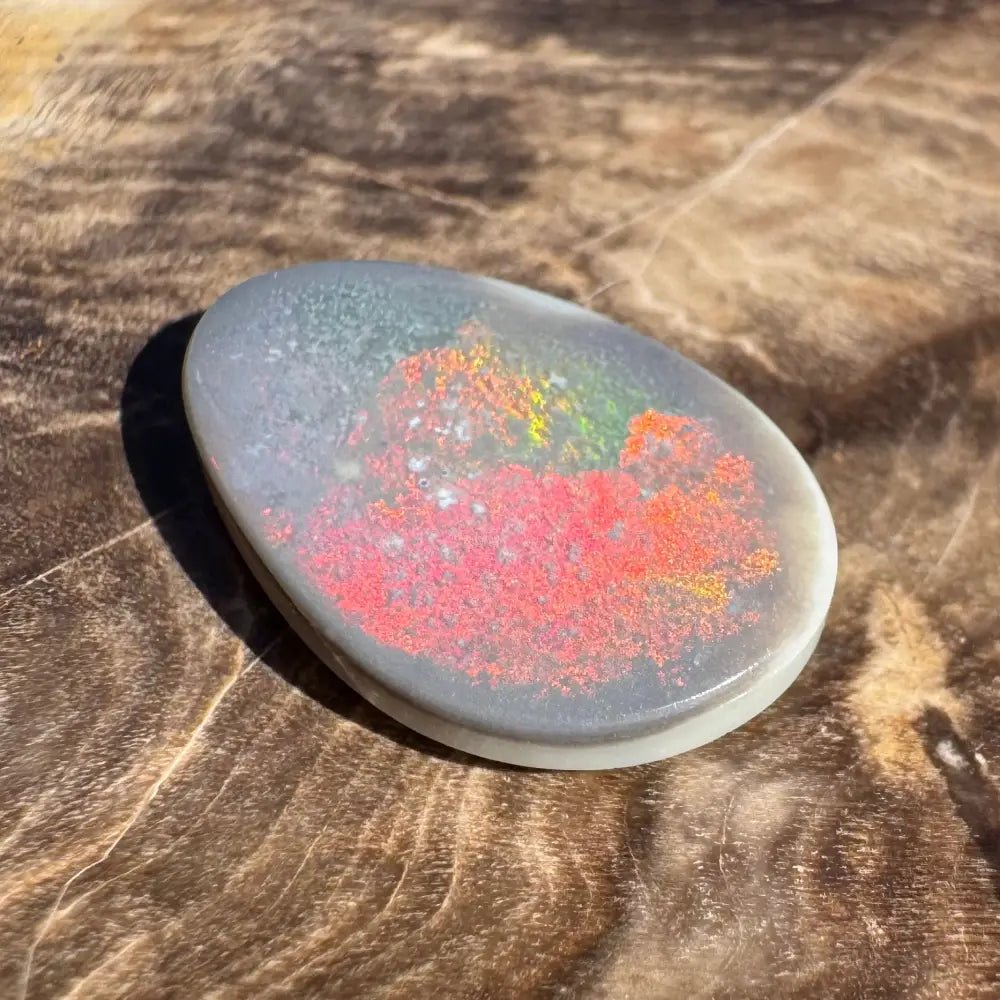 Lightning Ridge Semi Black Opal 3.8carat Solid Hand - Cut