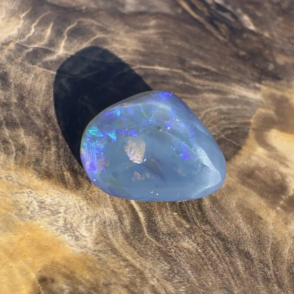 Lightning Ridge Semi Black Opal 4.6carat Solid Hand - Cut