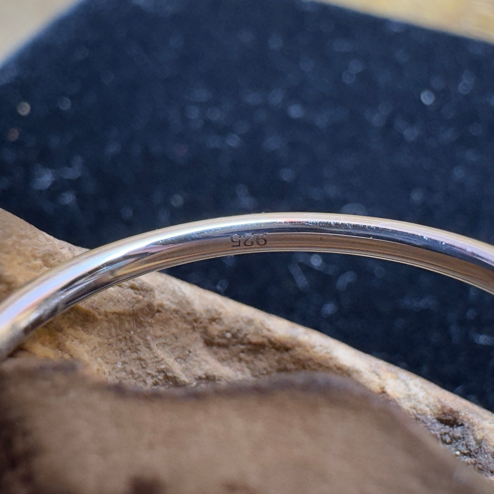 Lord Howe Gleam - 0.9ct Solid Coober Pedy Crystal Opal 925 Silver Ring