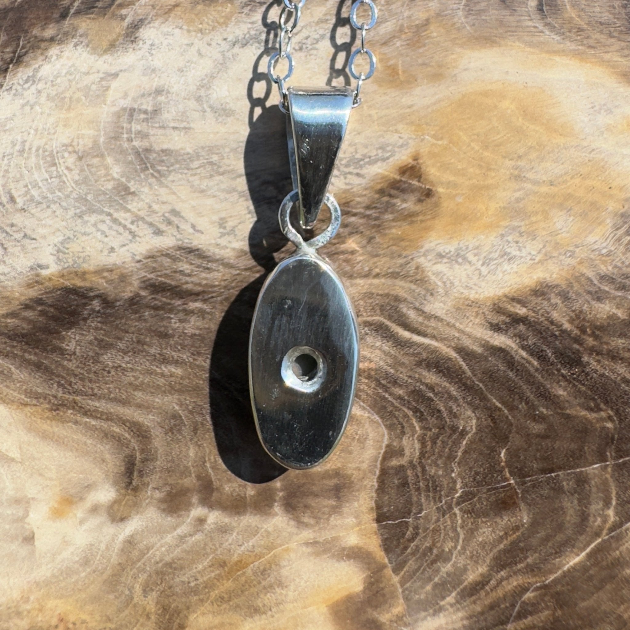 Lucinda Cove ~ 0.9ct Lightning Ridge Opal 925 Silver Pendant