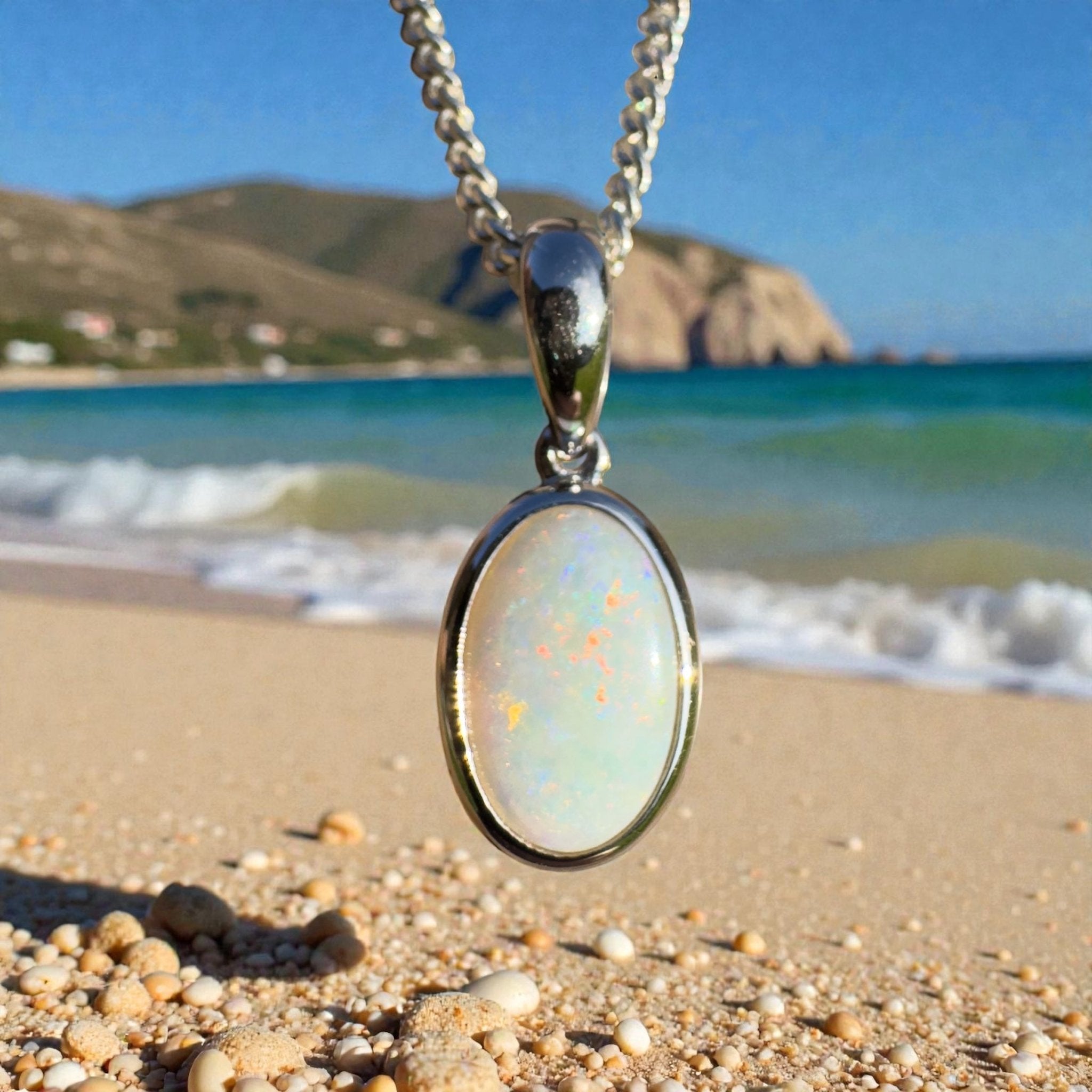 Maralinga Solline – 1.4ct Coober Pedy Opal Pendant