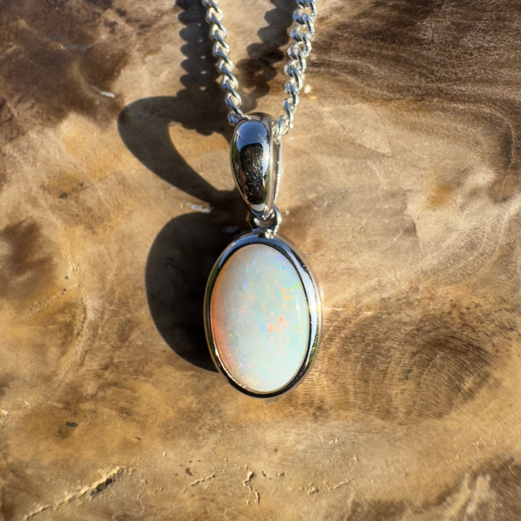 Maralinga Solline – 1.4ct Coober Pedy Opal Pendant