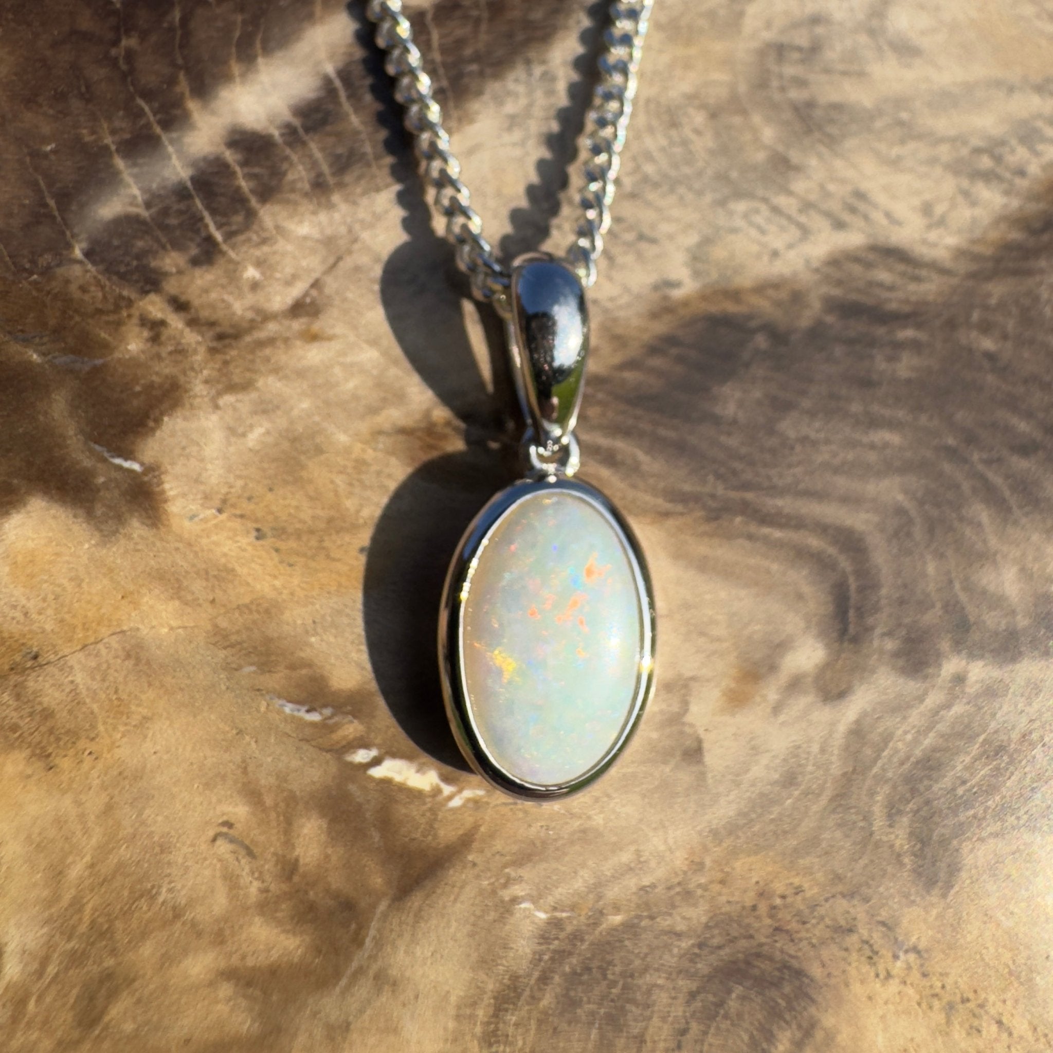 Maralinga Solline – 1.4ct Coober Pedy Opal Pendant