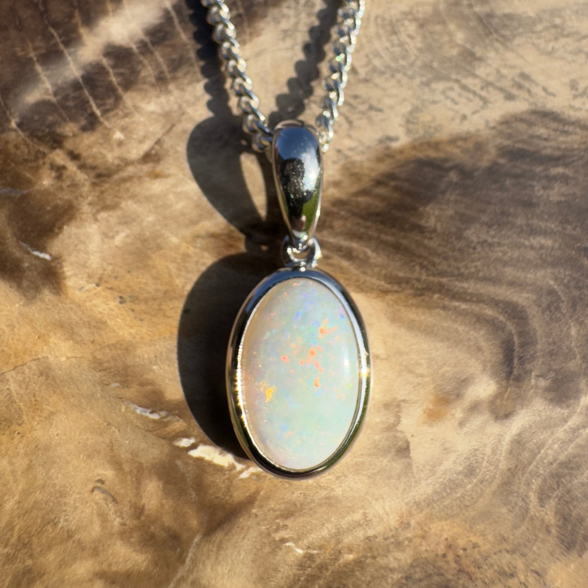 Maralinga Solline – 1.4ct Coober Pedy Opal Pendant