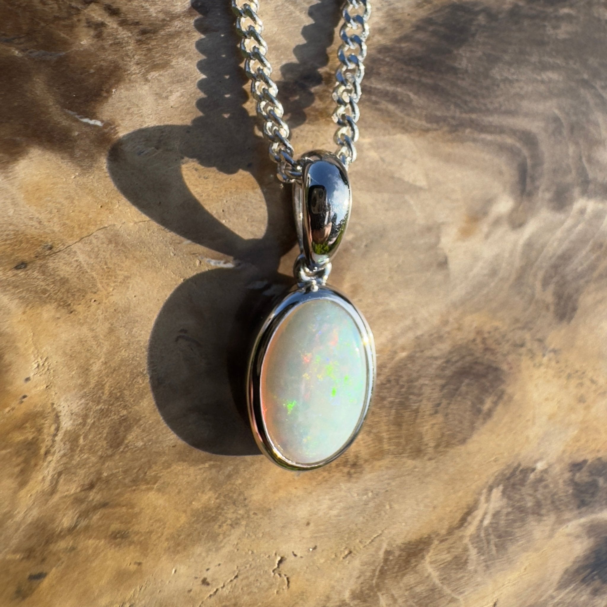 Maralinga Solline – 1.4ct Coober Pedy Opal Pendant