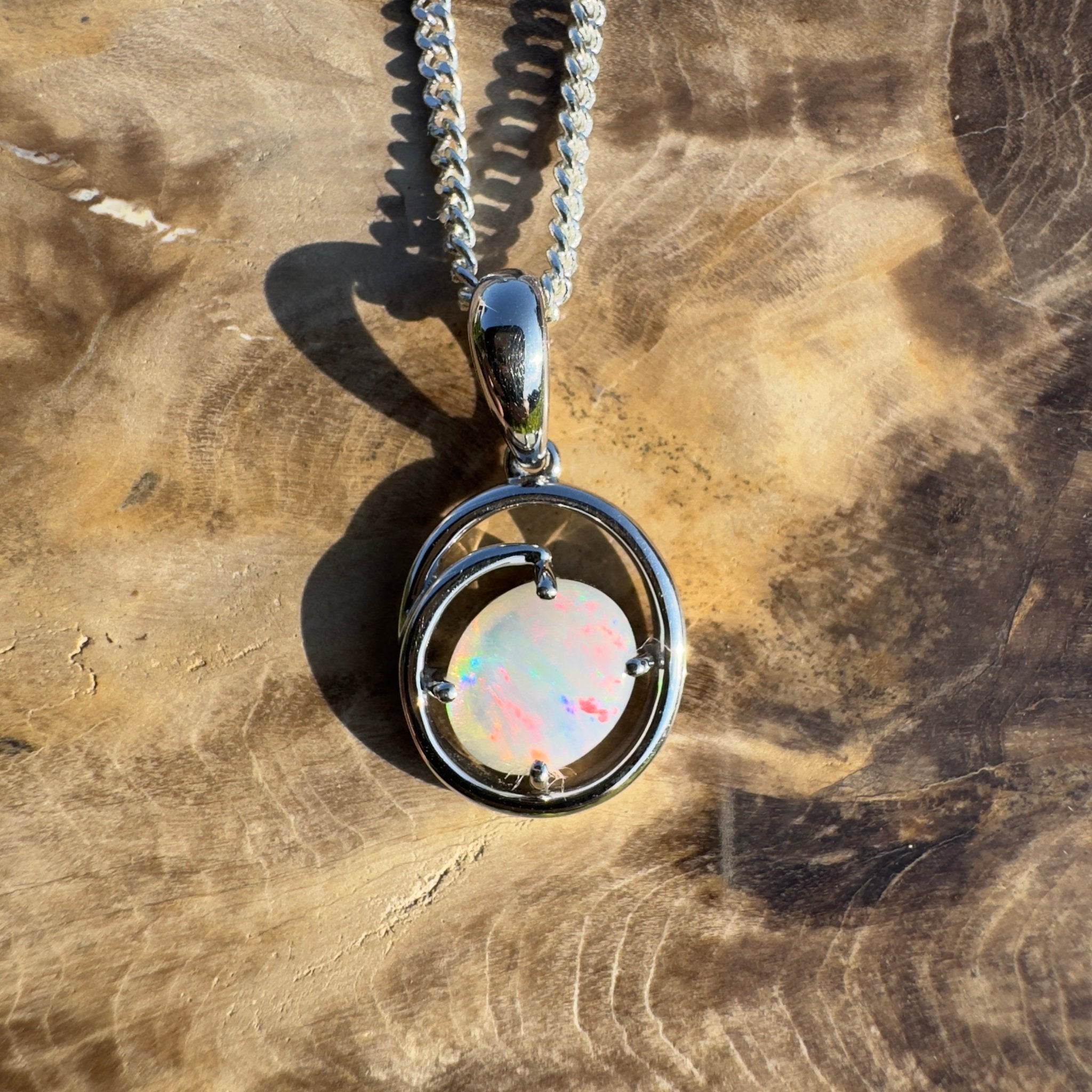 Mareeba Sun Trail – 0.7ct Coober Pedy Opal Pendant