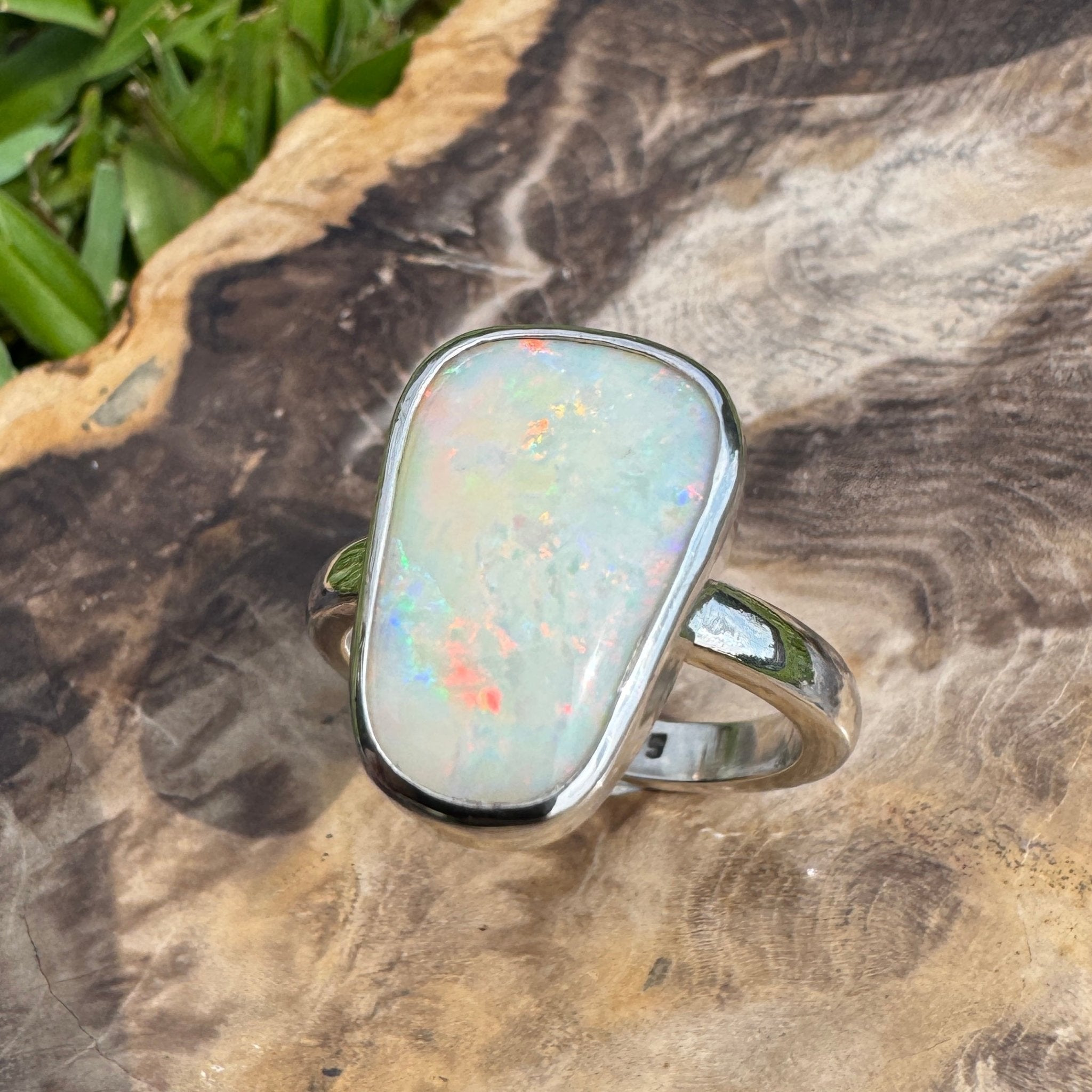Murchison Rise ~ 6.5ct Solid Coober Pedy Opal 925 Silver Ring