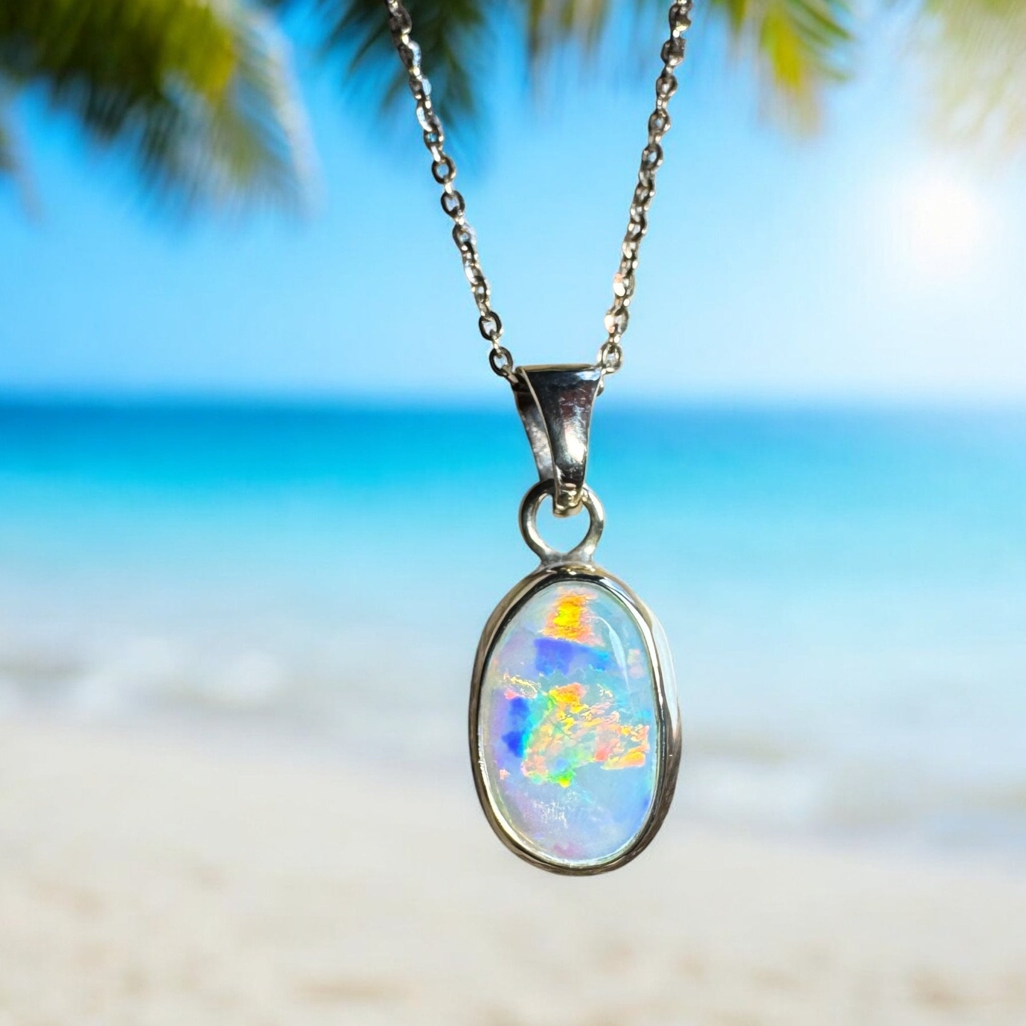 Opal Sky over Lightning Ridge ~ 1.8ct Solid Lightning Ridge Opal 9ct Australian Gold Pendant