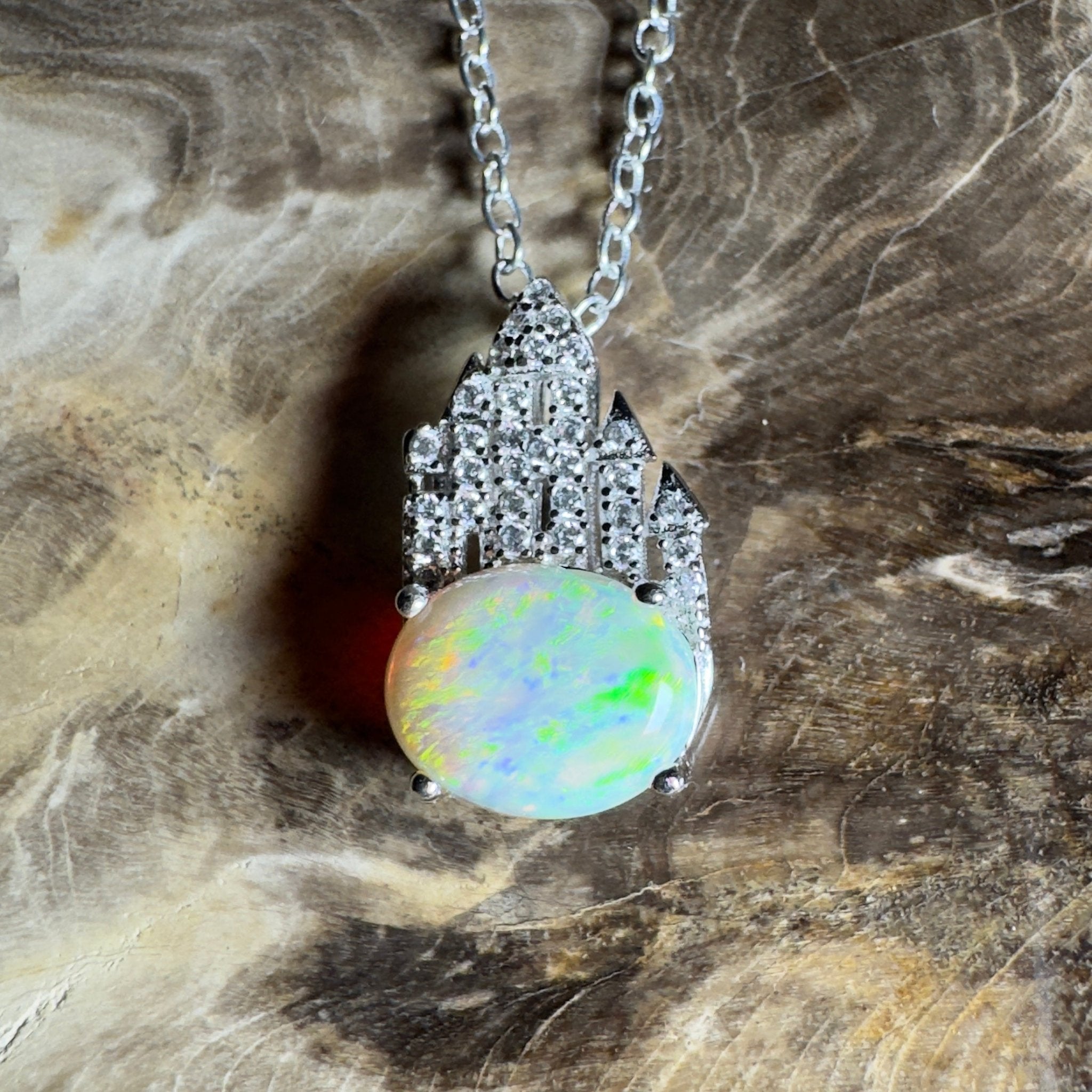 Pilbara Pulse ~ 1.4ct Lightning Ridge Opal 925 Silver Pendant