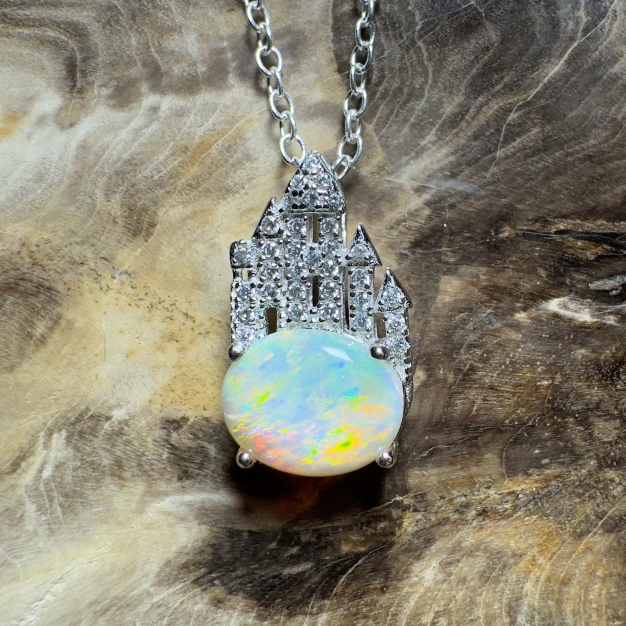 Pilbara Pulse ~ 1.4ct Lightning Ridge Opal 925 Silver Pendant