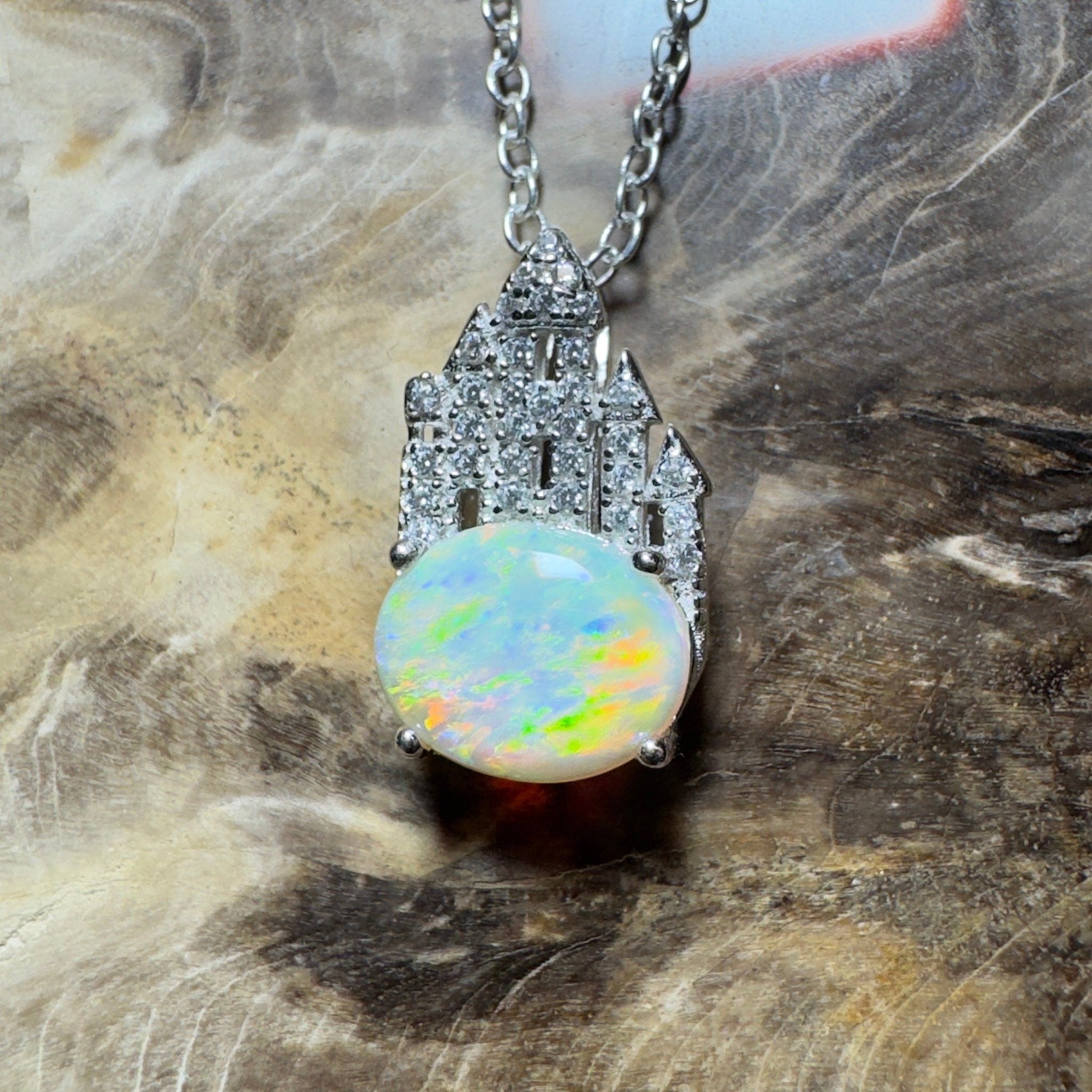 Pilbara Pulse ~ 1.4ct Lightning Ridge Opal 925 Silver Pendant