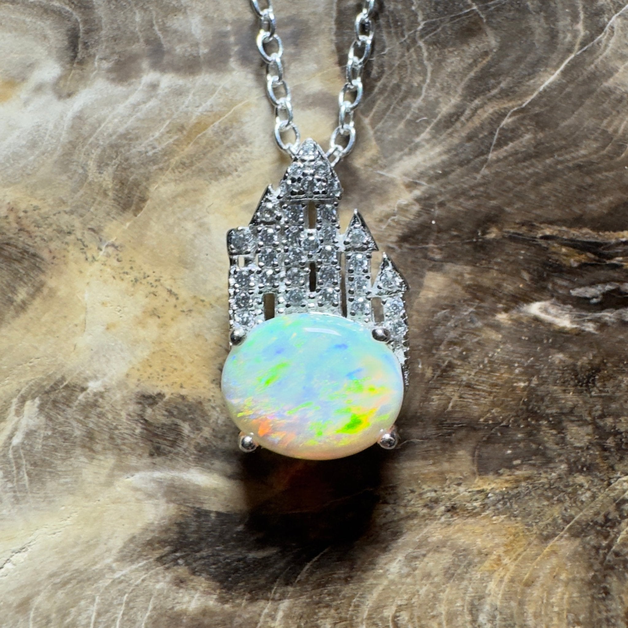 Pilbara Pulse ~ 1.4ct Lightning Ridge Opal 925 Silver Pendant