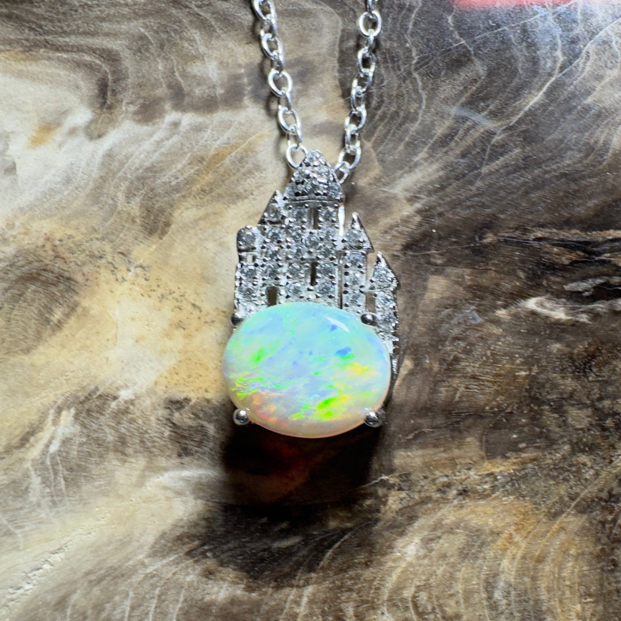 Pilbara Pulse ~ 1.4ct Lightning Ridge Opal 925 Silver Pendant