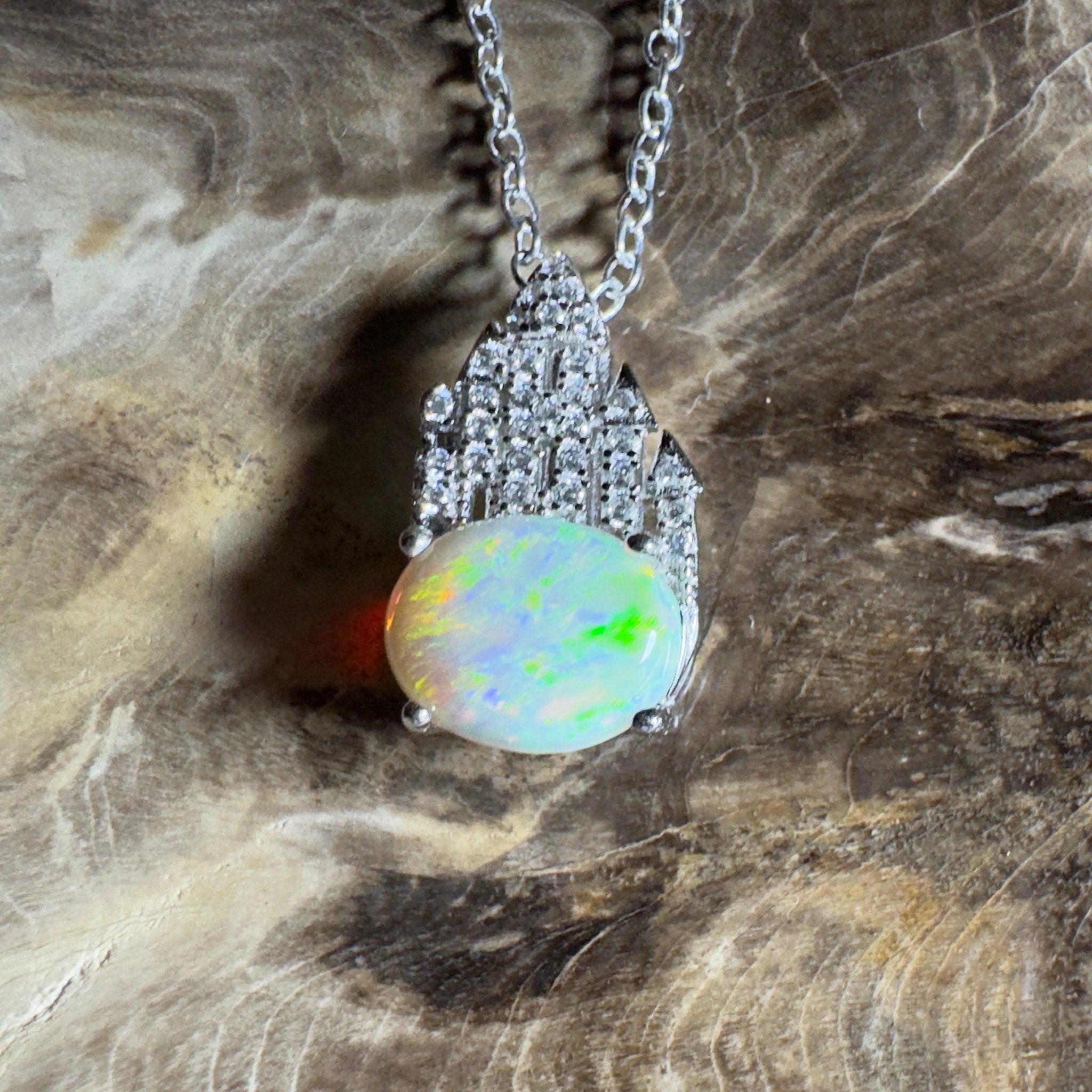 Pilbara Pulse ~ 1.4ct Lightning Ridge Opal 925 Silver Pendant