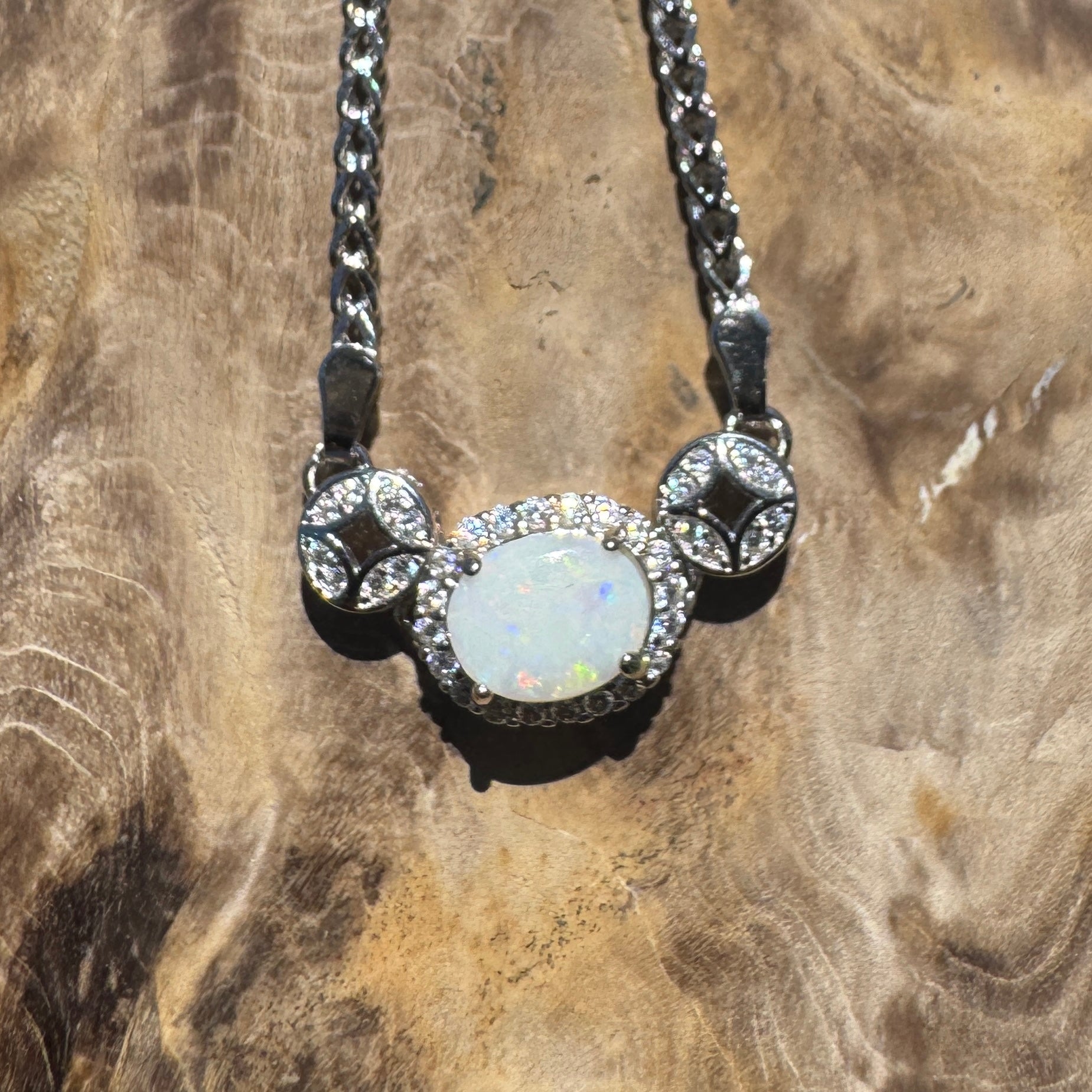 Portsea Dream - 1.1ct Coober Pedy Opal 925 Silver Bracelet