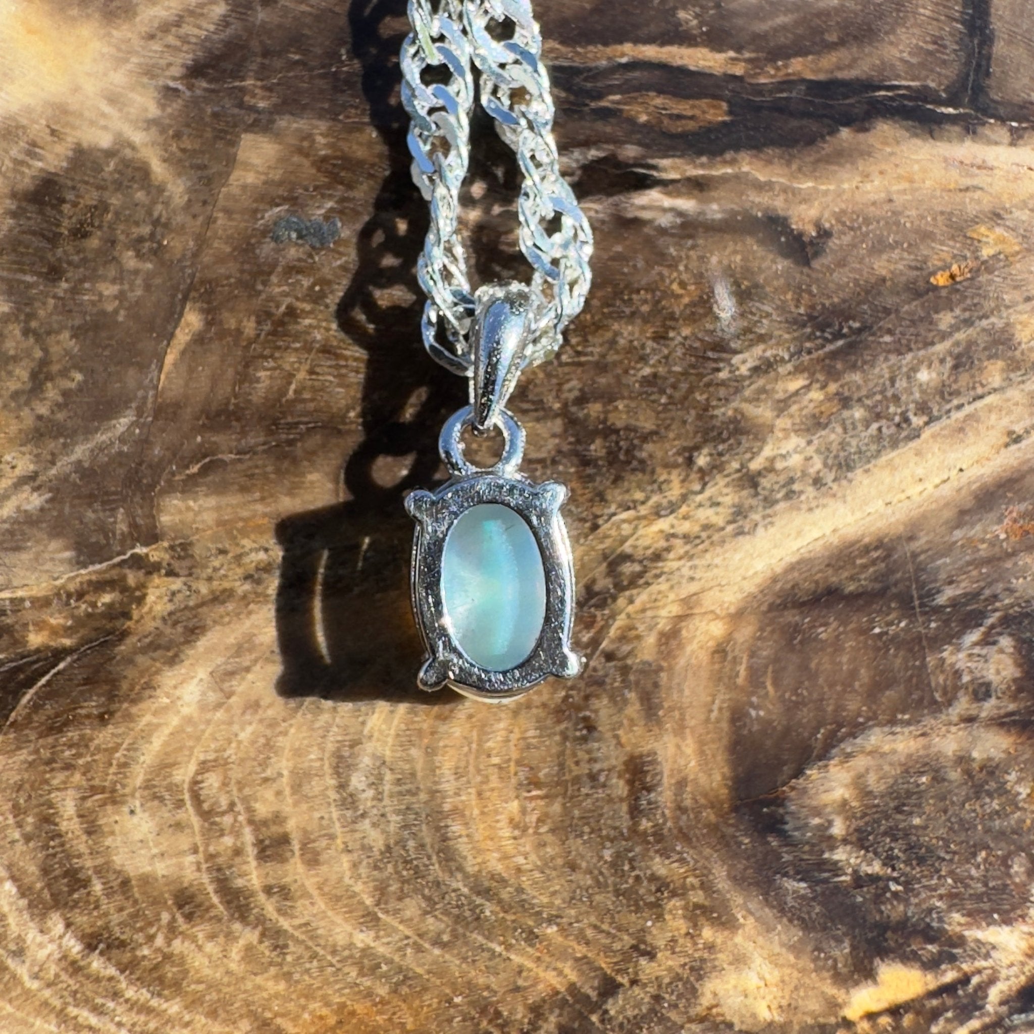 Sapphire Coast Dream – 0.5ct Lightning Ridge Opal Pendant