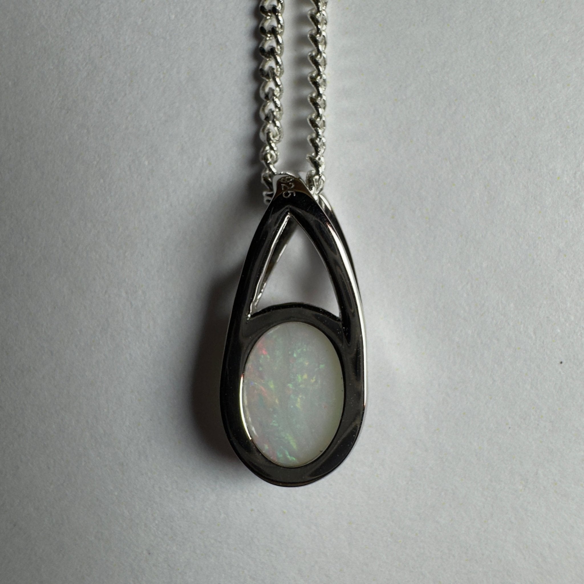 Simpson Desert Star ~ 1.2ct Coober Pedy Opal 925 Silver Pendant