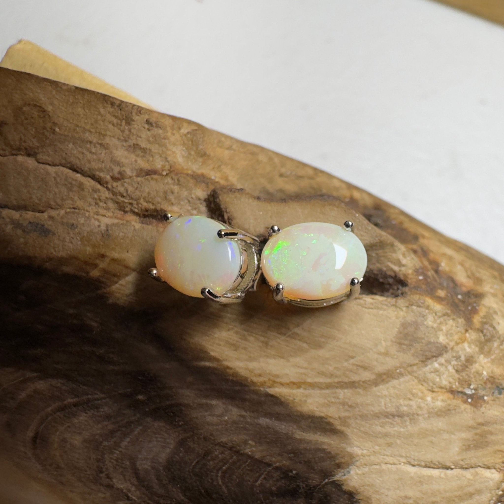 Solaris Pulse ~ 1.8ct Coober Pedy Opal Sterling Silver Earrings