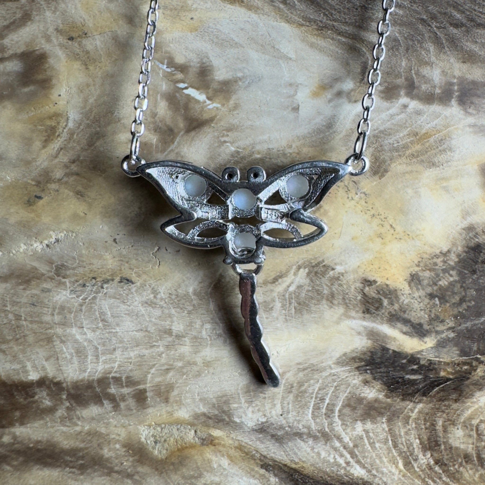 Summer Dragonfly ~ Handcrafted 1.2ct Coober Pedy Opal Dragonfly Pendant