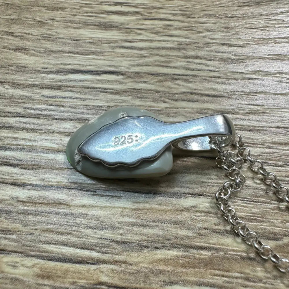 'Sunset Horizon' ~ Handcrafted 3.7ct Solid Lightning Ridge Opal 925 Sterling Silver Pendant Necklace