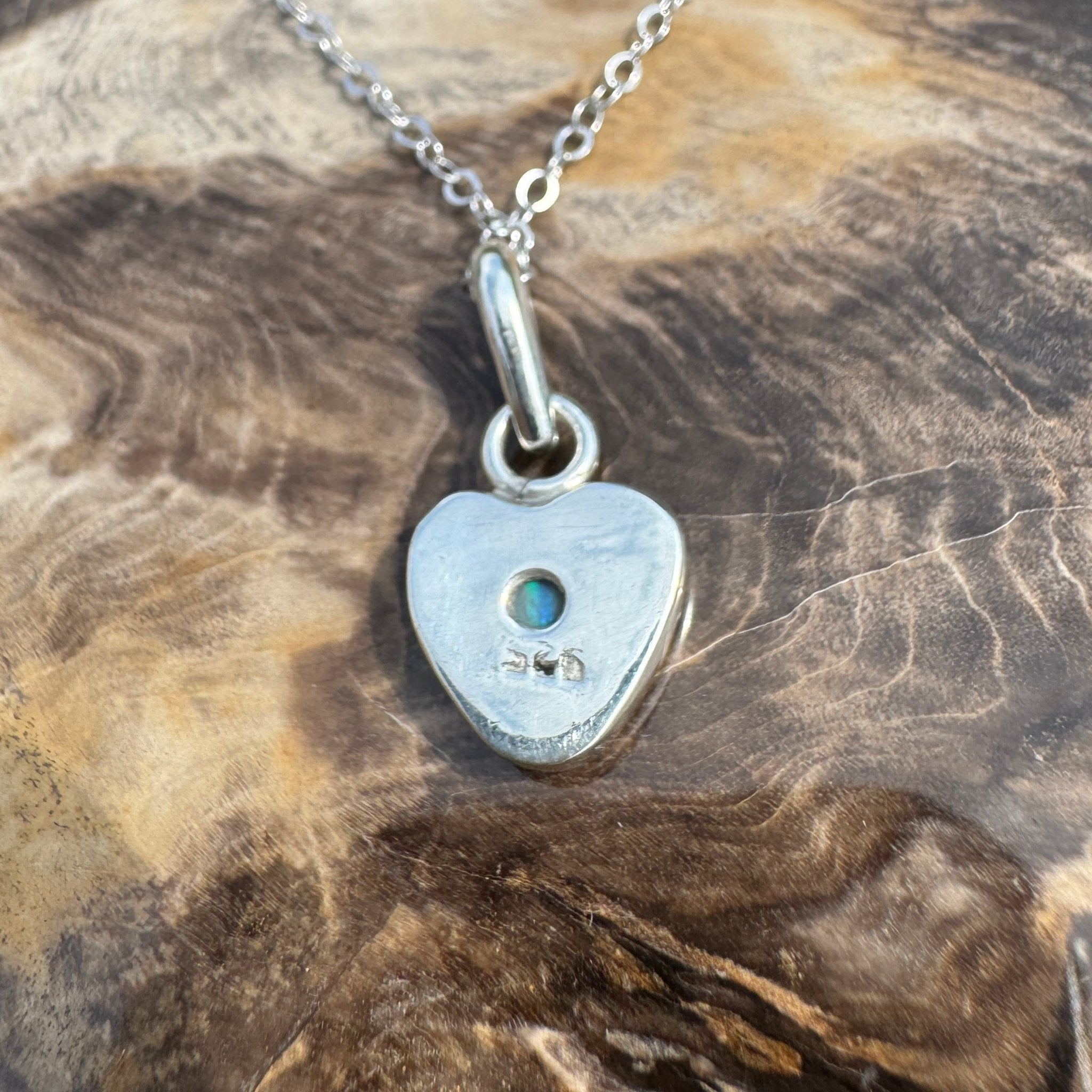 Sunshine Coastal Love ~ 1.5ct Lightning Ridge Opal 925 Silver Pendant