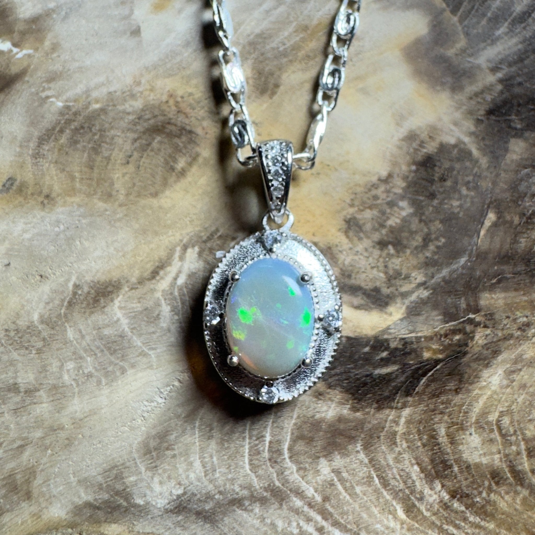 The Cradle Mountain Call ~ 0.9ct Lightning Ridge Opal 925 Silver Pendant