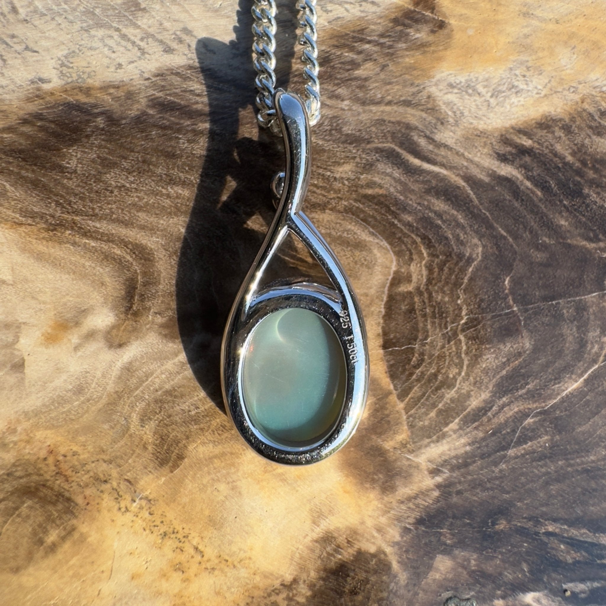 Wollemi Rain Light – 1.5ct Lightning Ridge Opal Pendant