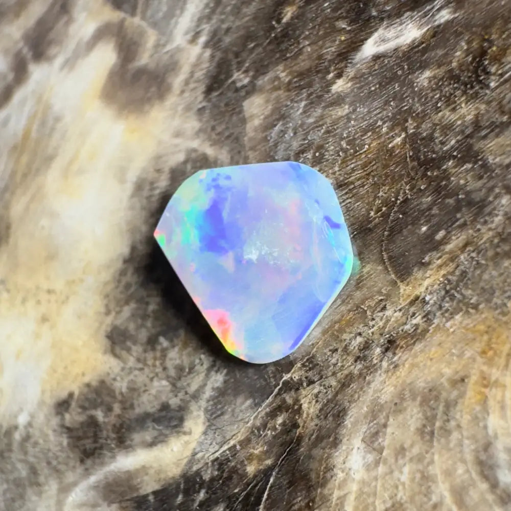 Iridescent opal gemstone.