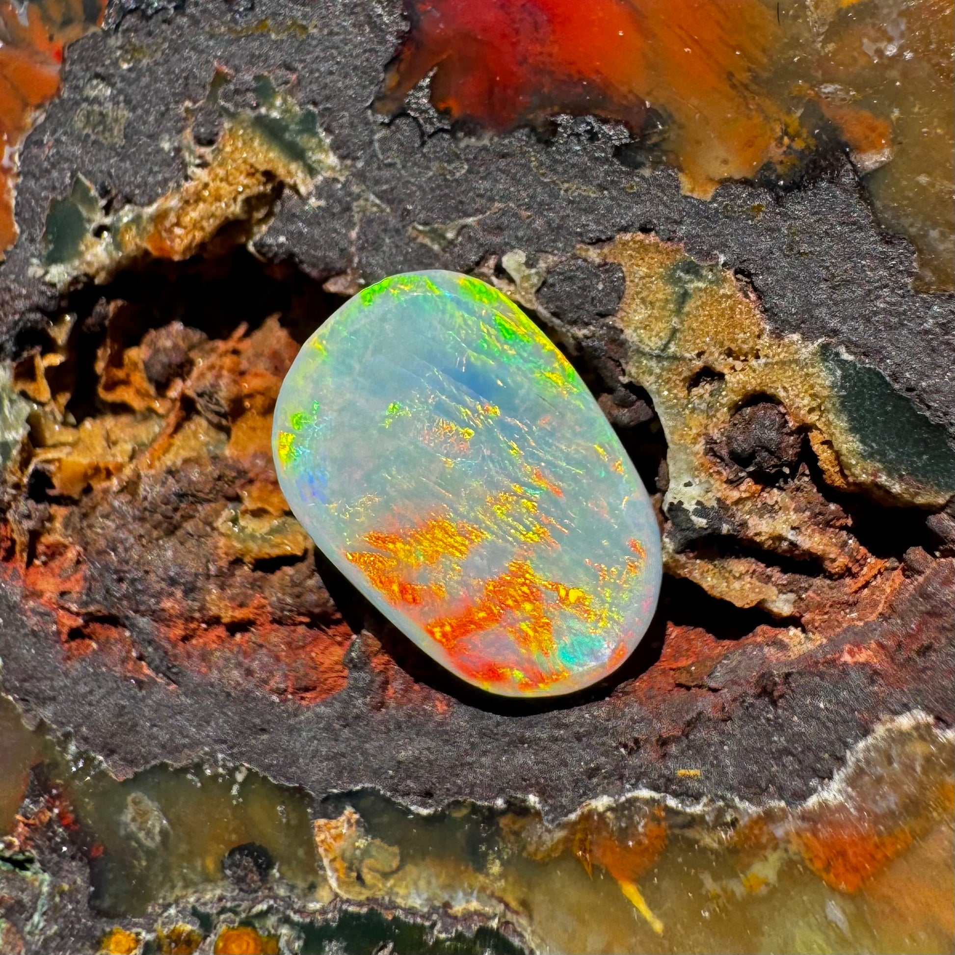 Coober Pedy Opal 1.3carat Solid Hand-Cut - Iona Opal Australia