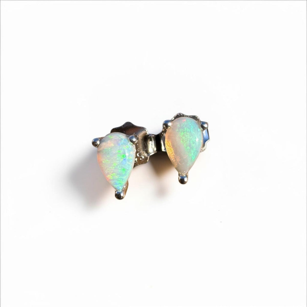 0.3ct Coober Pedy Opal Earrings ~ 'Coles Bay Sparkle' | 925 Sterling Silver | Solid Australian Opal