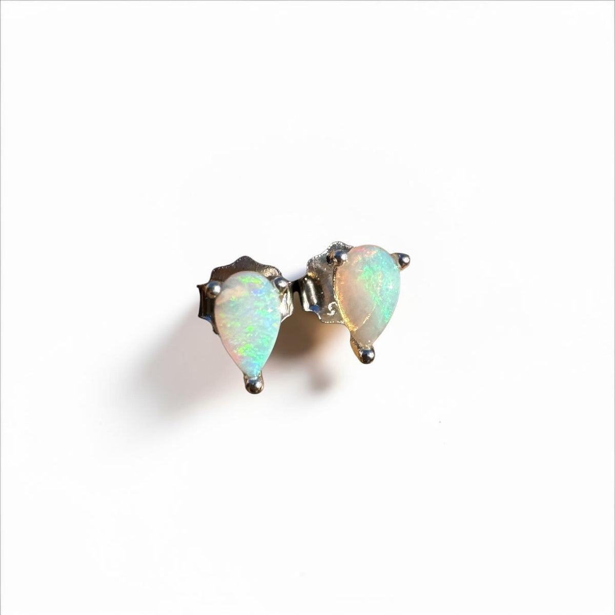 0.3ct Coober Pedy Opal Earrings ~ 'Coles Bay Sparkle' | 925 Sterling Silver | Solid Australian Opal