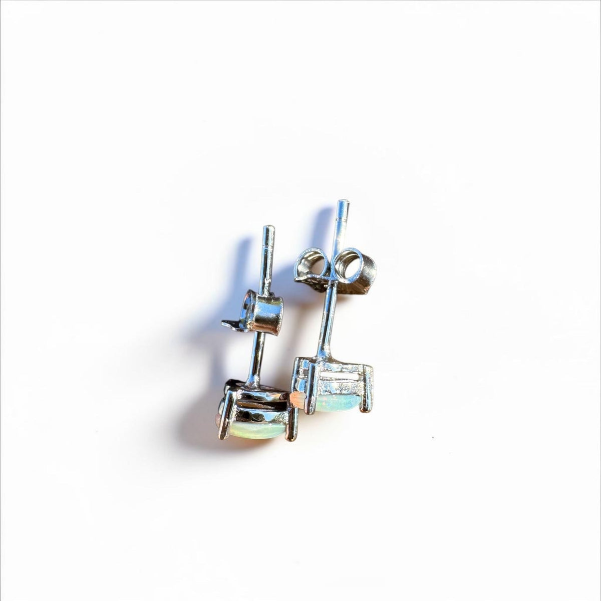0.3ct Coober Pedy Opal Earrings ~ 'Coles Bay Sparkle' | 925 Sterling Silver | Solid Australian Opal