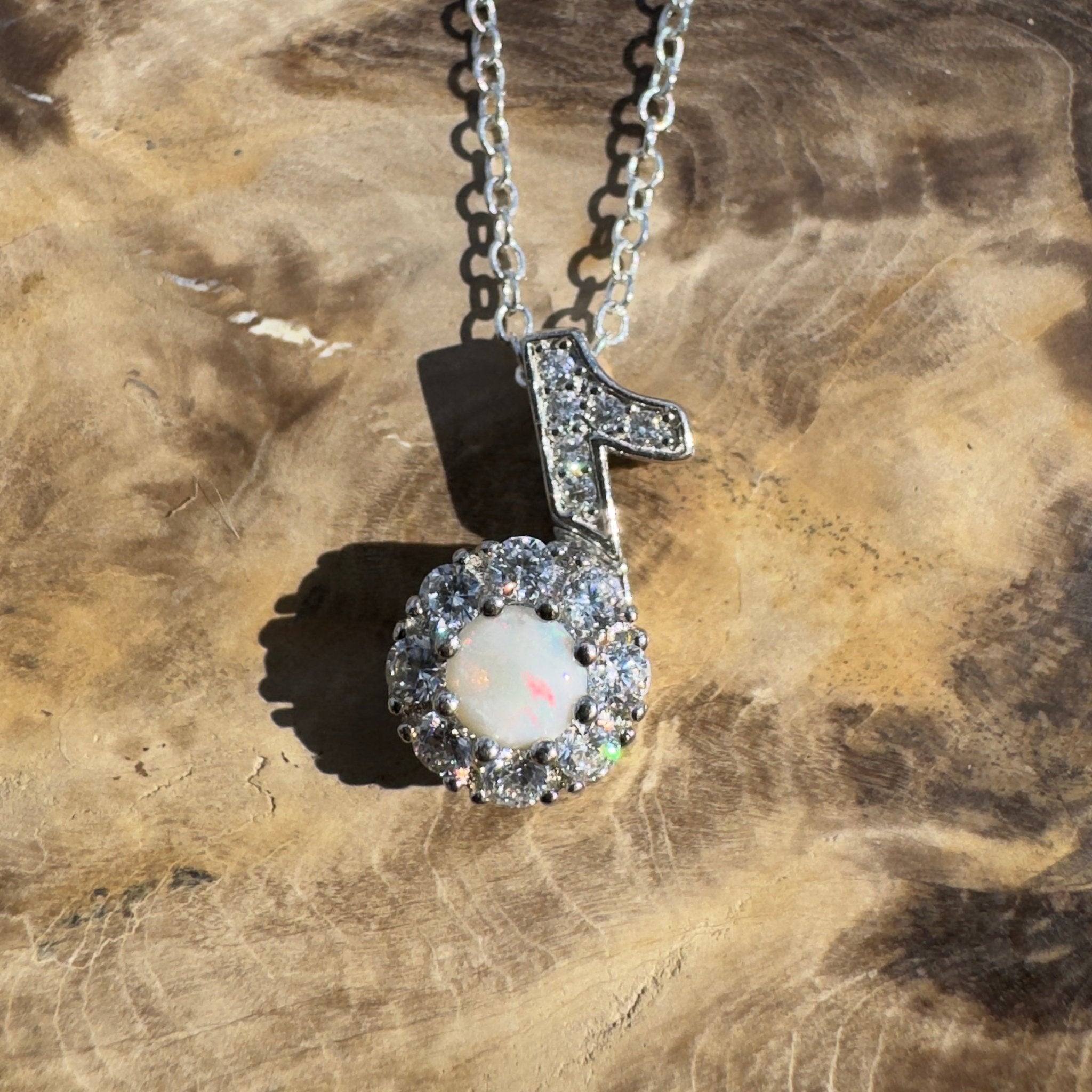 0.3ct Coober Pedy Opal Pendant Necklace ~ 'Esperance Horizon' | 925 Sterling Silver | Solid Australian Opal