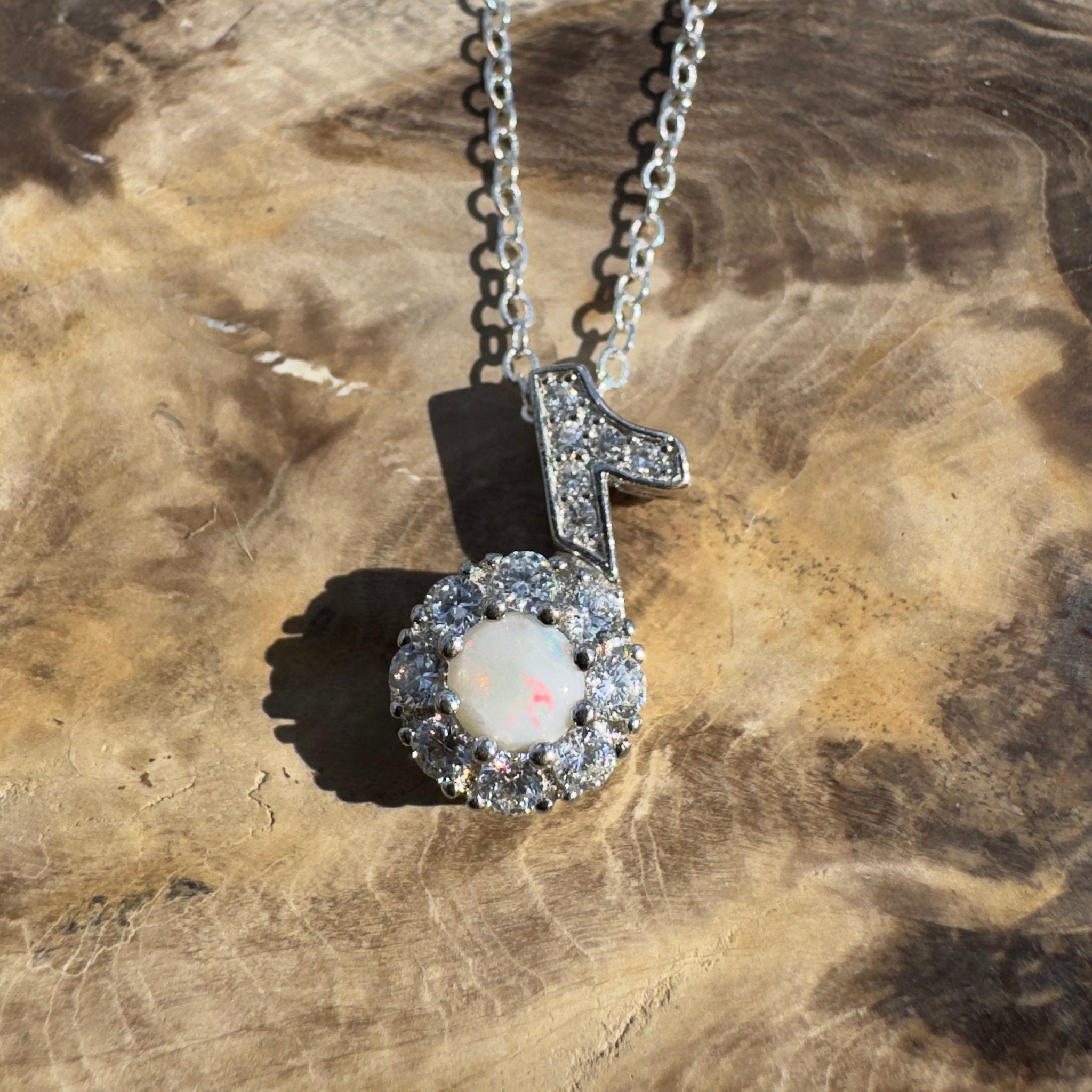 0.3ct Coober Pedy Opal Pendant Necklace ~ 'Esperance Horizon' | 925 Sterling Silver | Solid Australian Opal