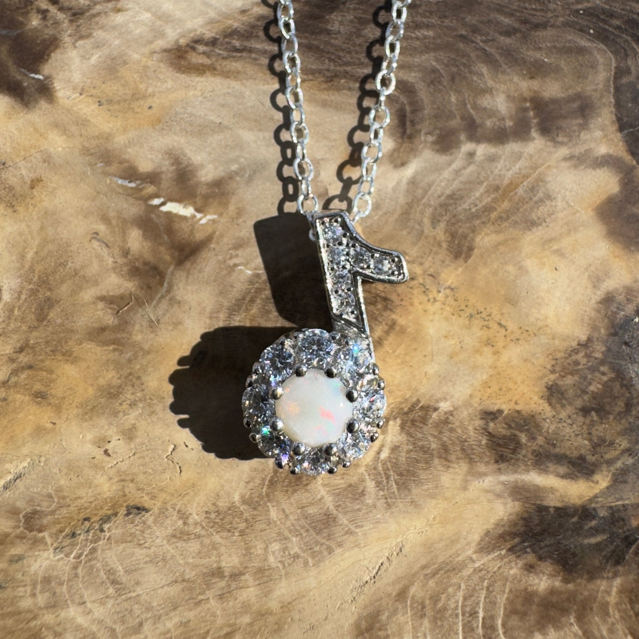 0.3ct Coober Pedy Opal Pendant Necklace ~ 'Esperance Horizon' | 925 Sterling Silver | Solid Australian Opal