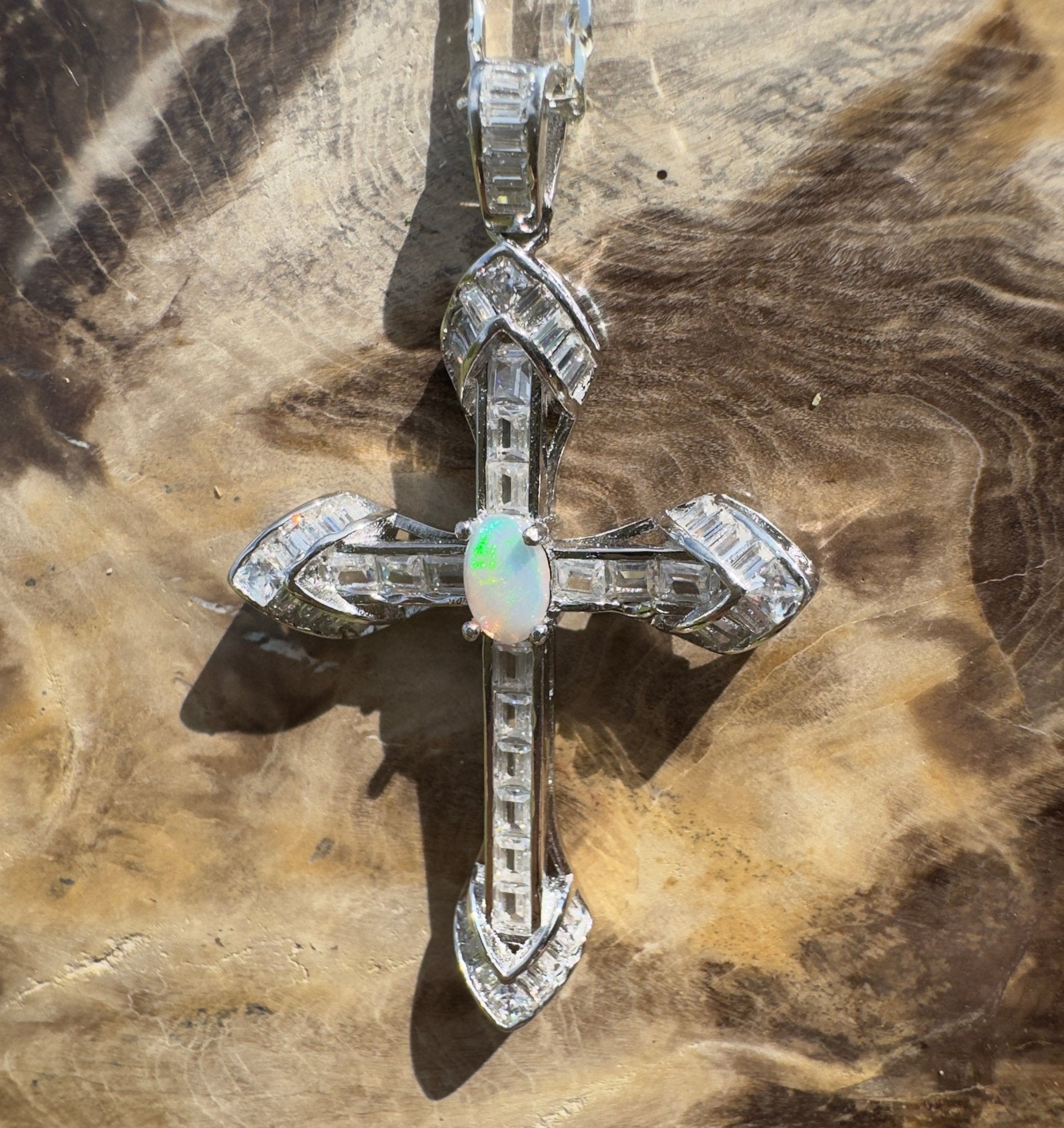 0.4ct Lightning Ridge Opal Pendant Necklace ~ 'Cradle Mountain Grace' | 925 Sterling Silver | Solid Australian Opal